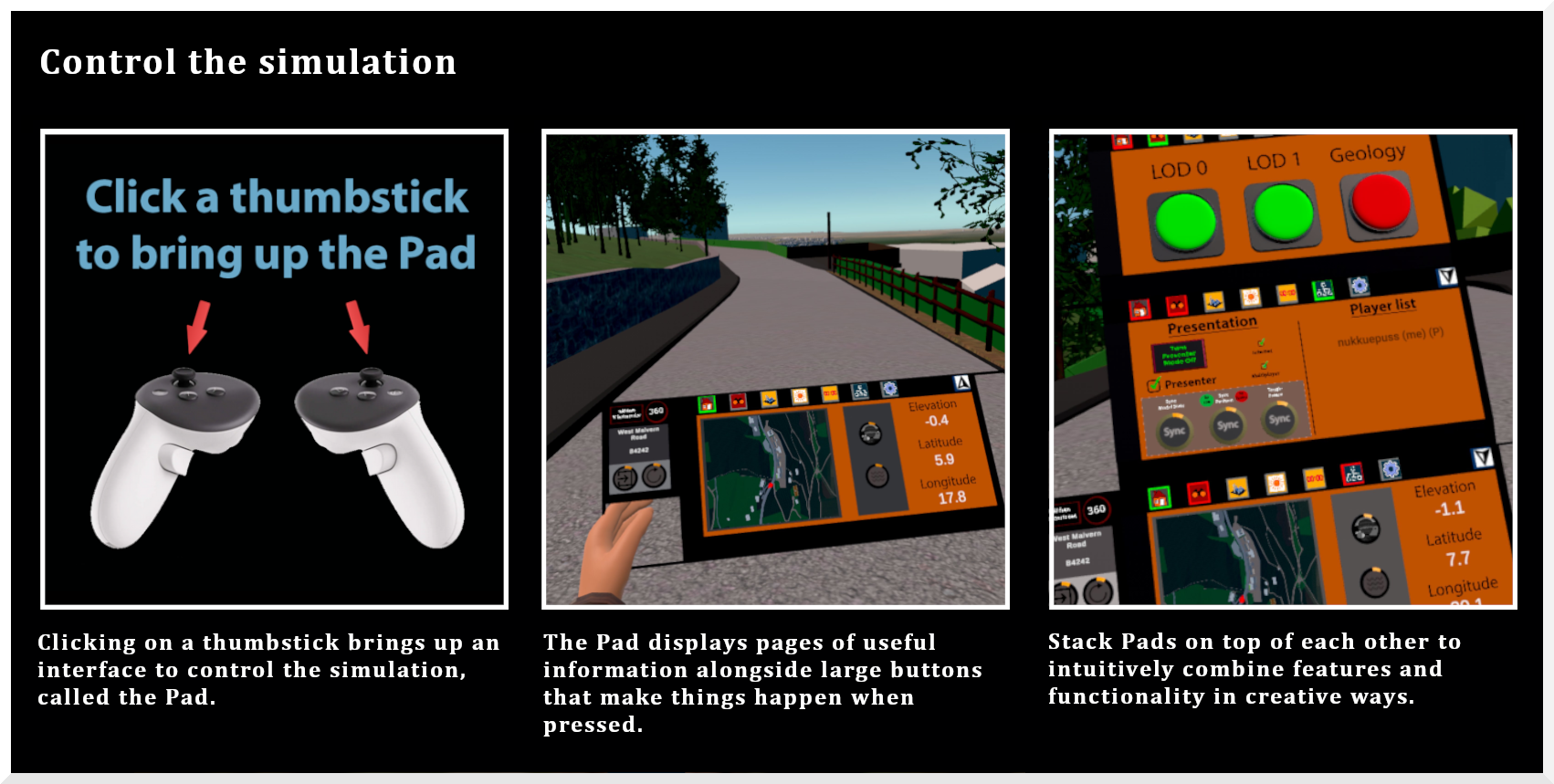 Using the Pad