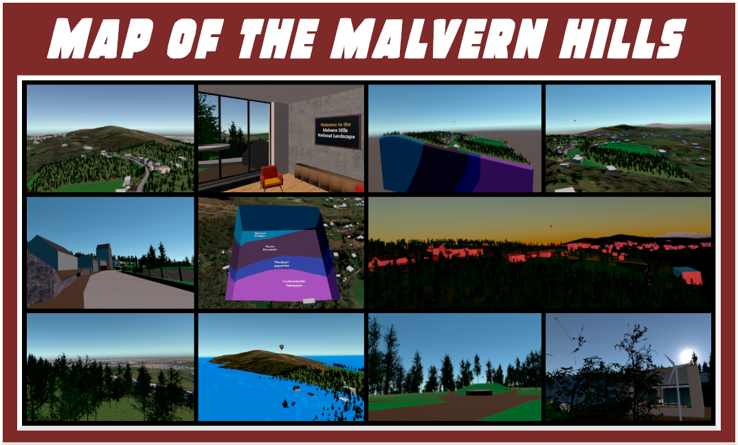 Map of Malvern Hills