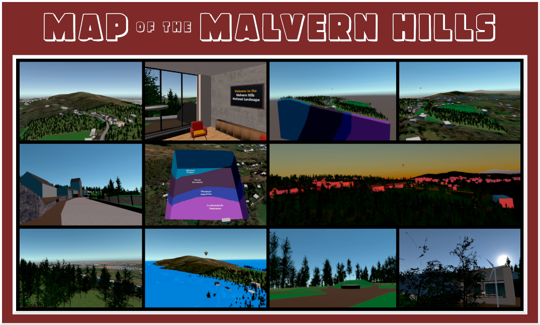Map of Malvern Hills