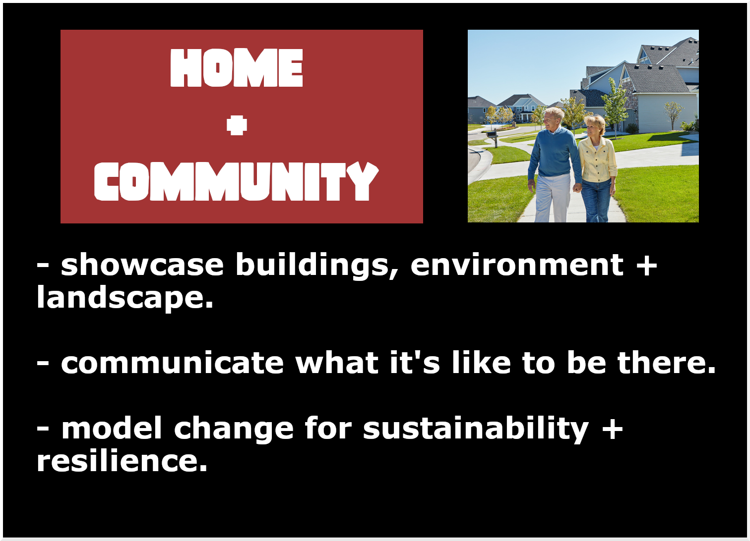 Home and community
